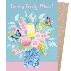 Lovely Mum Butterflies Mothers Day Card