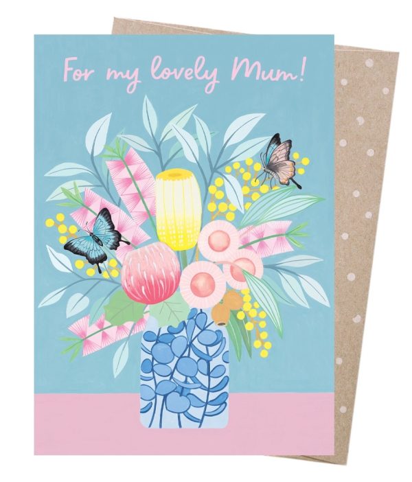 Lovely Mum Butterflies Mothers Day Card