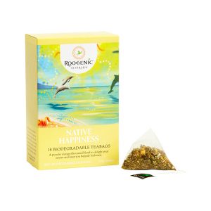 Roogenics Native Happiness Tea Bags in box